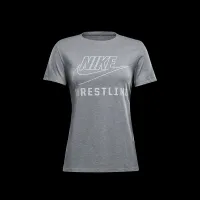 Nike Swoosh женская Wrestling футболка цвет серый