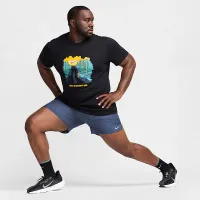 Nike мужские Running футболка цвет черный