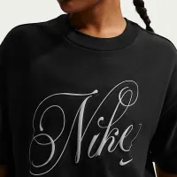 Nike Sportswear женская оверсайз Short-Sleeve футболка цвет черный