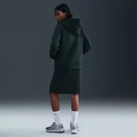 Nike Sportswear Tech Fleece женская Толстовка с капюшоном цвет зеленый