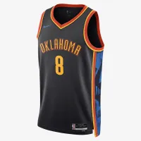 Jalen Williams Oklahoma City Thunder 2024/25 City Edition мужские Nike Dri-FIT NBA Swingman Jersey цвет черный