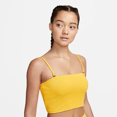 Nike женская Bandeau Midkini Swim Top Yellow