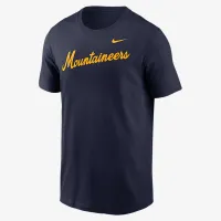 West Virginia Mountaineers Baseball Wordmark мужские Nike College футболка синий