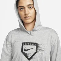Nike Dri-FIT жіноча Softball Толстовка з капюшоном колір сірий