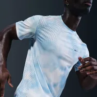 Nike Running Division Breathe чоловічі Dri-FIT ADV Short-Sleeve Running Top блакитний