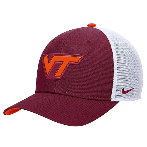 Virginia Tech Rise мужские Nike College Structuцвет красный Trucker Cap цвет серый