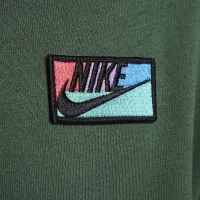 Nike Club Fleece мужские Patch Pullover Толстовка с капюшоном цвет зеленый