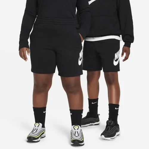 Nike Sportswear Club Fleece Big дитячі French Terry шорти (Extended Size) колір чорний