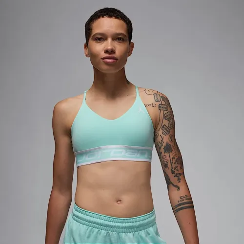 Nike Jordan Sport Indy женская Light Support Sports Bra цвет зеленый