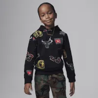 Nike Jordan MJ Essentials Little детские Printed Pullover Толстовка с капюшоном цвет черный