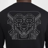 Nike LeBron мужские Max90 Long-Sleeve баскетбольные футболка цвет черный