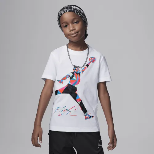Nike Jordan Jumpman Heirloom Little дитячі Graphic футболка колір білий