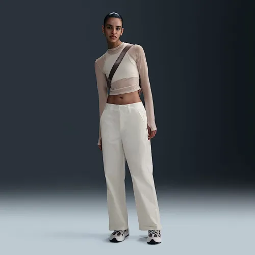 Nike Sportswear Collection женская Mid-Rise Twill Trousers цвет белый