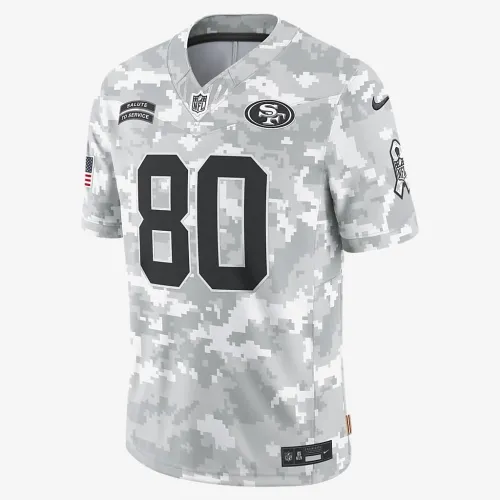Jerry Rice San Francisco 49ers Salute to Service чоловічі Nike Dri-FIT NFL Limited Jersey колір білий