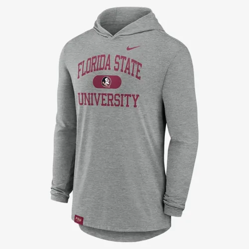 Florida State Seminoles Blitz чоловічі Nike Dri-FIT College Long-Sleeve Hooded футболка колір сірий