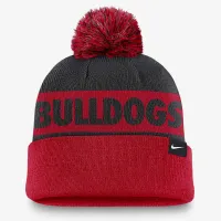Georgia Bulldogs Primetime Peak чоловічі Nike College Cuffed Pom Beanie колір червоний