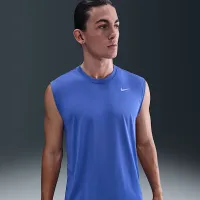 Nike Dri-FIT Legend чоловічі Sleeveless Fitness футболка блакитний