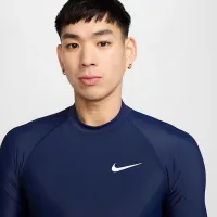 Nike Swim цвет белыйwater мужские Long-Sleeve Rashguard синий