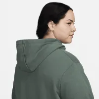 Nike Sportswear Club Fleece жіноча Full-Zip Толстовка з капюшоном (великі розміри) колір зелений