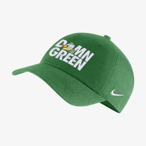 Oregon Heritage86 Nike College Adjustable Cap цвет зеленый
