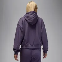 Nike Jordan Sport Crossover женская Dri-FIT Fleece Толстовка с капюшоном цвет фиолетовый