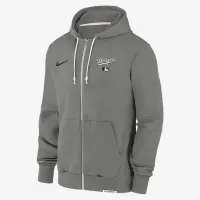 Los Angeles Dodgers Authentic Collection Travel мужские Nike Dri-FIT MLB Full-Zip Толстовка с капюшоном цвет серый