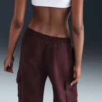 Nike Sportswear Phoenix Fleece жіноча Cargo Sweatpants колір червоний