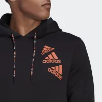 Кофта/футболка adidas Essentials BrandLove Fleece Толстовка з капюшоном HL9376 - Чорні