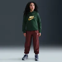 Nike Sportswear Club Fleece Big детские Толстовка с капюшоном цвет зеленый