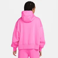 Nike Sportswear Phoenix Fleece женская Over-оверсайз Pullover Толстовка с капюшоном цвет красный