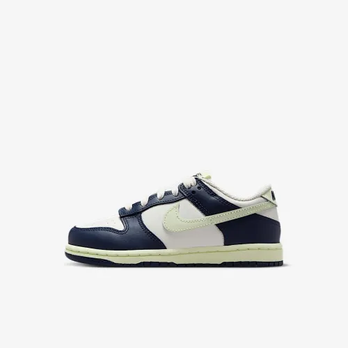 Nike Dunk Low Little детские Кроссовки цвет белый