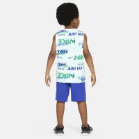 Nike Sportswear PE Little дитячі Printed Tank комплект блакитний