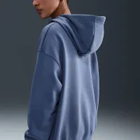 Nike Sportswear Phoenix Fleece женская оверсайз Pullover Толстовка с капюшоном синий