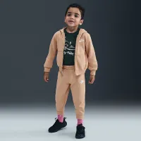 Nike Full-Zip Club комплект Toddler 2-Piece Толстовка з капюшоном комплект колір коричневий