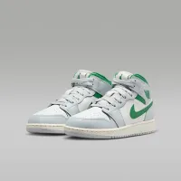 Nike Air Jordan 1 Mid Big детские Кроссовки цвет белый