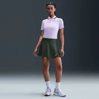 Nike Tour женская Dri-FIT Short-Sleeve для гольфа Polo цвет фиолетовый