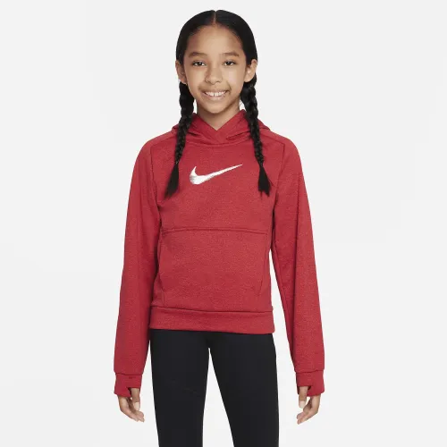 Nike Multi+ Big дитячі Therma-FIT Pullover Толстовка з капюшоном колір червоний