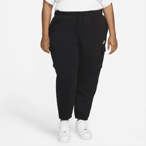 Nike Sportswear Club Fleece женская Mid-Rise оверсайз Cargo Sweatpants (большие размеры) цвет черный