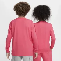 Nike Sportswear Big дитячі Long-Sleeve футболка Pink