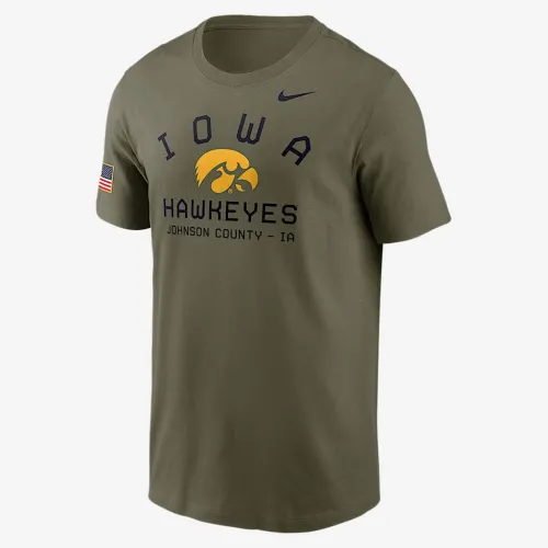 Iowa Hawkeyes Military Appreciation Team Issue чоловічі Nike Dri-FIT College футболка колір коричневий