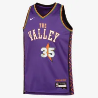 Kevin Durant Phoenix Suns 2024/25 City Edition Big детские Nike Dri-FIT NBA Swingman Jersey цвет фиолетовый