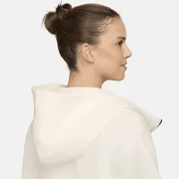 Nike Sportswear Tech Fleece жіноча оверсайз Full-Zip Толстовка з капюшоном Cape колір коричневий