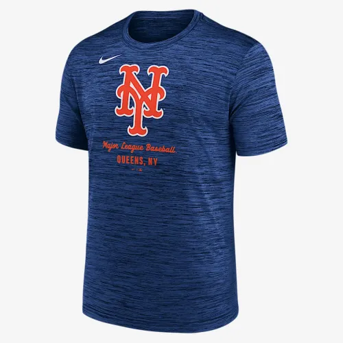 New York Mets Velocity чоловічі Nike Dri-FIT MLB футболка блакитний