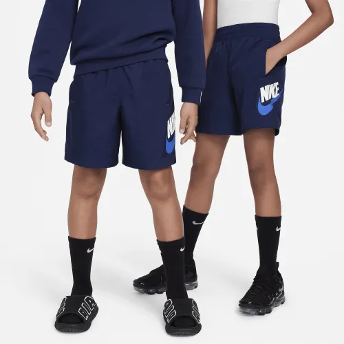 Nike Sportswear Big дитячі Woven шорти блакитний