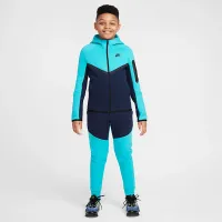 Nike Sportswear Tech Fleece Big детские Full-Zip Толстовка с капюшоном синий