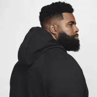 Nike Primary Fleece мужские Dri-FIT UV Pullover Performance Толстовка с капюшоном цвет черный