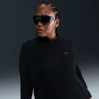 Nike Swift жіноча Dri-FIT UV 1/4-Zip Running Top (великі розміри) колір чорний