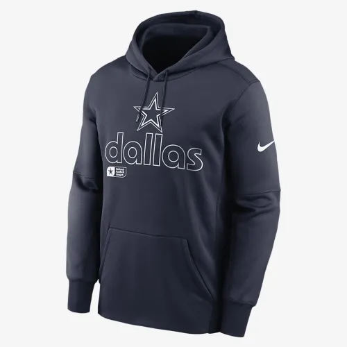 Dallas Cowboys Men’s Nike Therma NFL Pullover Толстовка з капюшоном блакитний