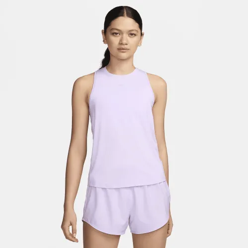 Nike One Classic жіноча Dri-FIT Tank Top колір фіолетовий