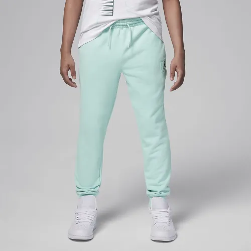 Nike Jordan MJ Flight Big детские Fleece Pants цвет зеленый